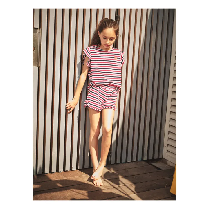 Vilebrequin Short Gimy Rayé | Rouge