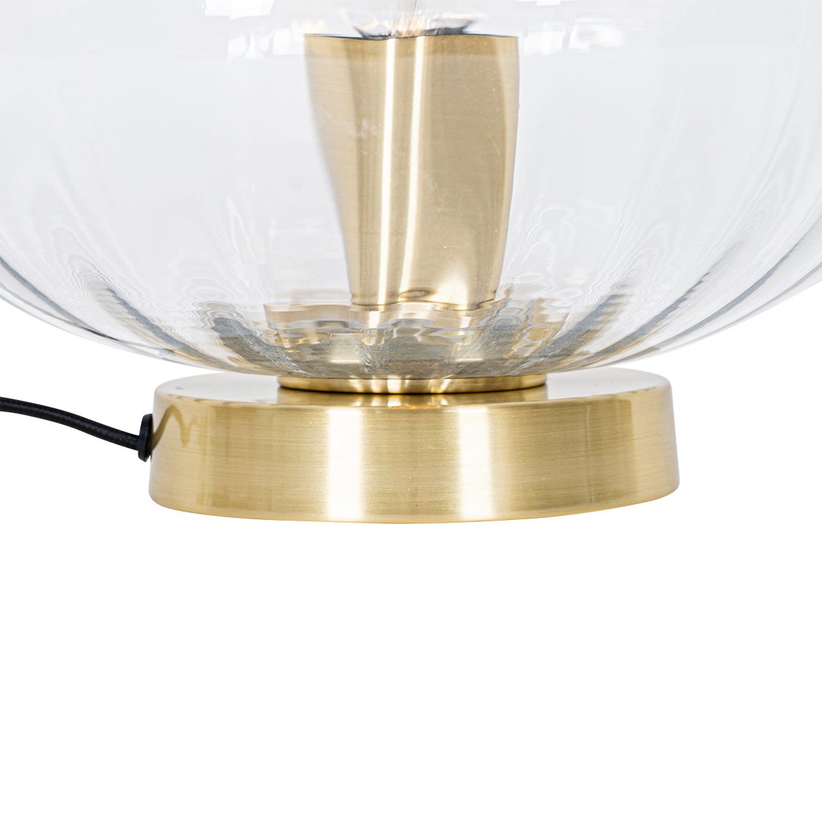 Art Deco tafellamp goud met glas - Ayesha