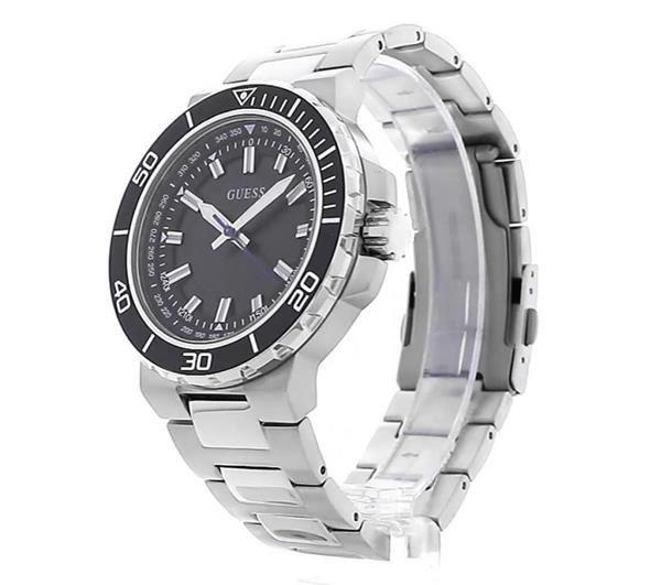 Guess Track Stainless Steel Fashion Analogue Quartz Watch