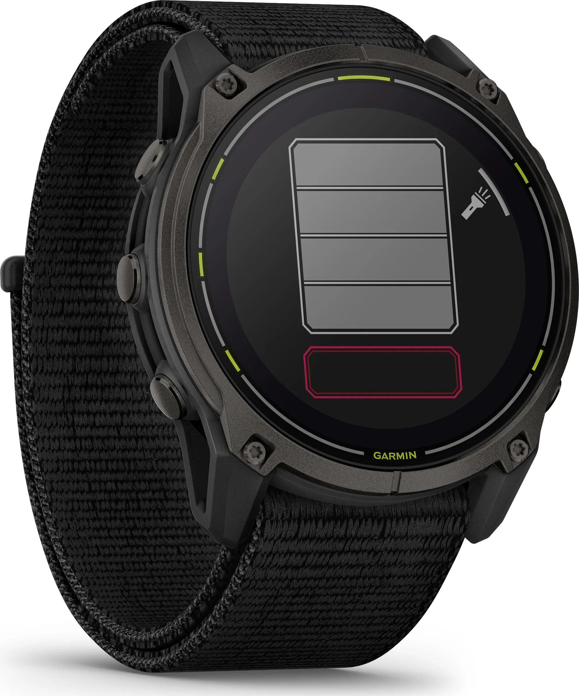 Garmin Enduro 3 Carbon Grey DLC Titanium/Black UltraFit Nylon Strap