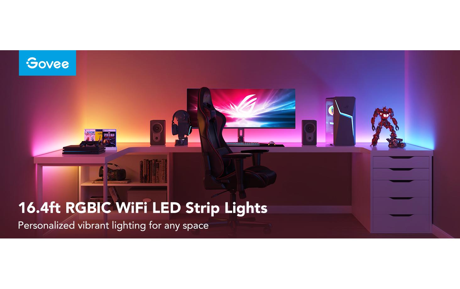 LED Stripe Basic, 10 m, RGBIC, Wi-Fi + BluetoothLED-Lichtleisten
