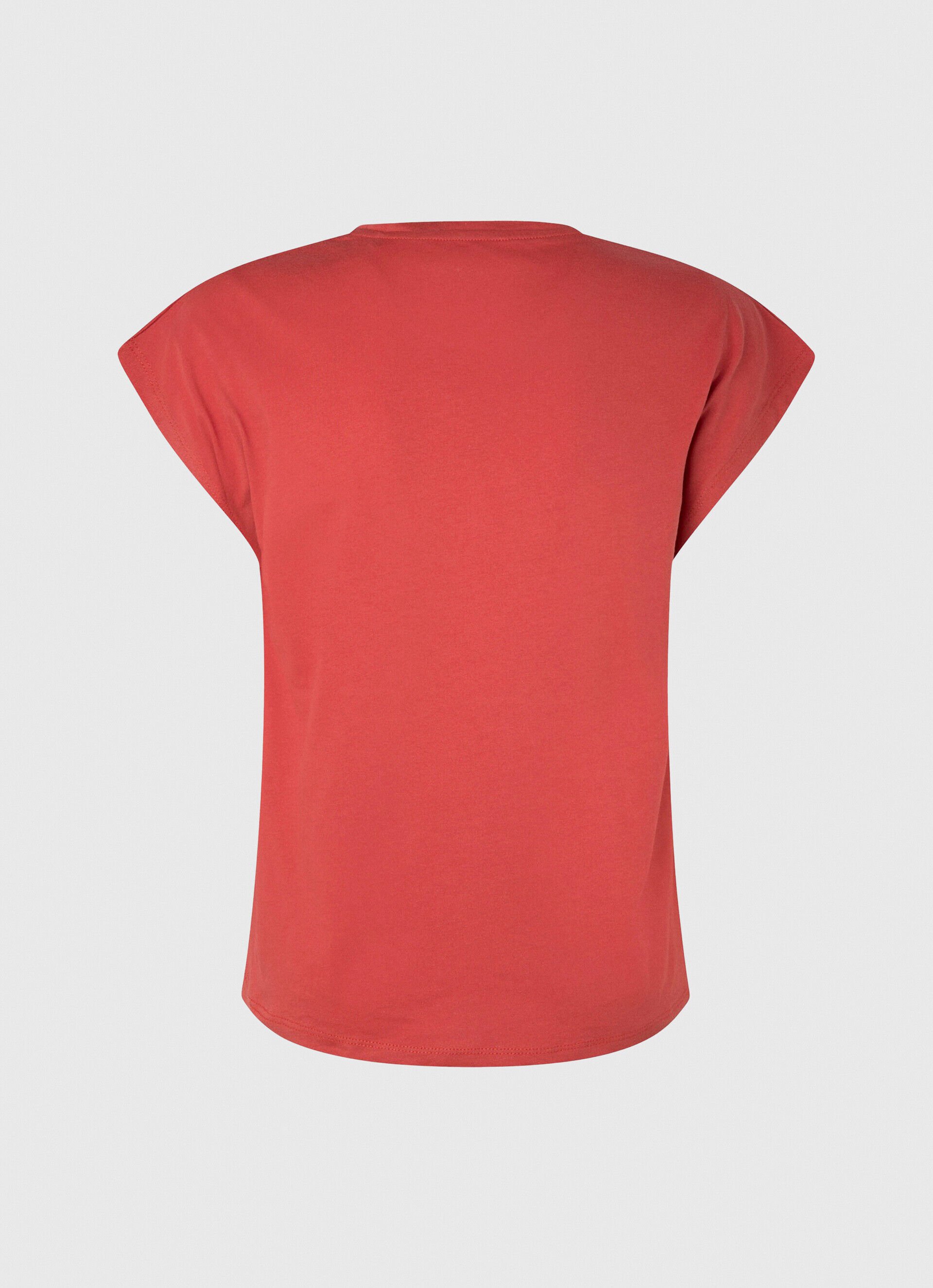 Camiseta sem mangas com logo estampado - vermelho estúdio
