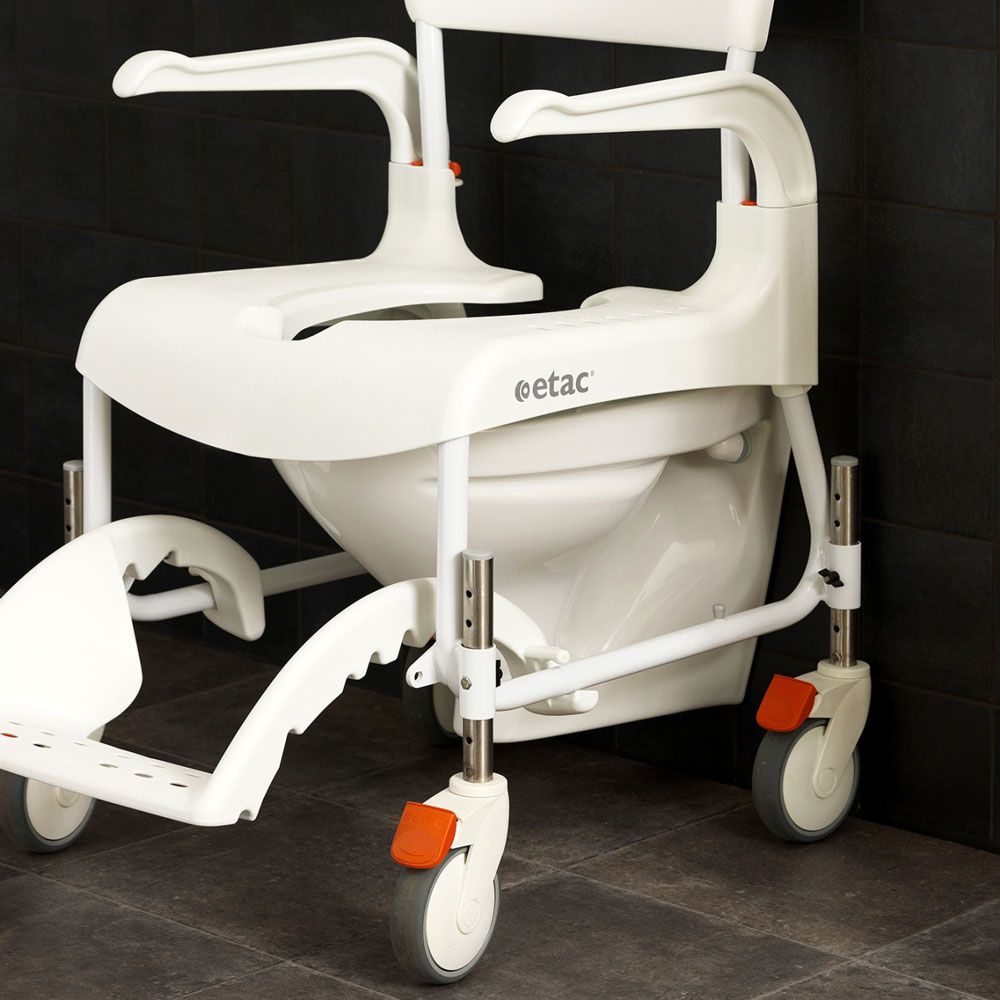 Etac CLEAN Dusch- und Toilettenrollstuhl höhenverstellbar 47,5 cm - 60 cm