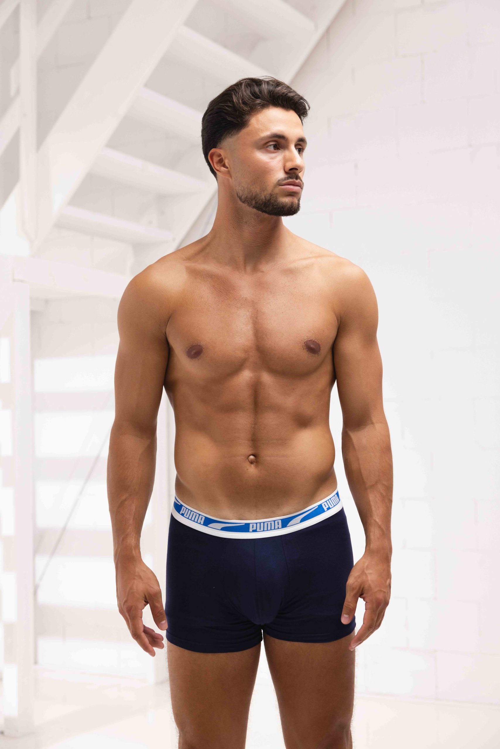 Puma Multi Logo Boxershort 6-Pack Heren Blauw