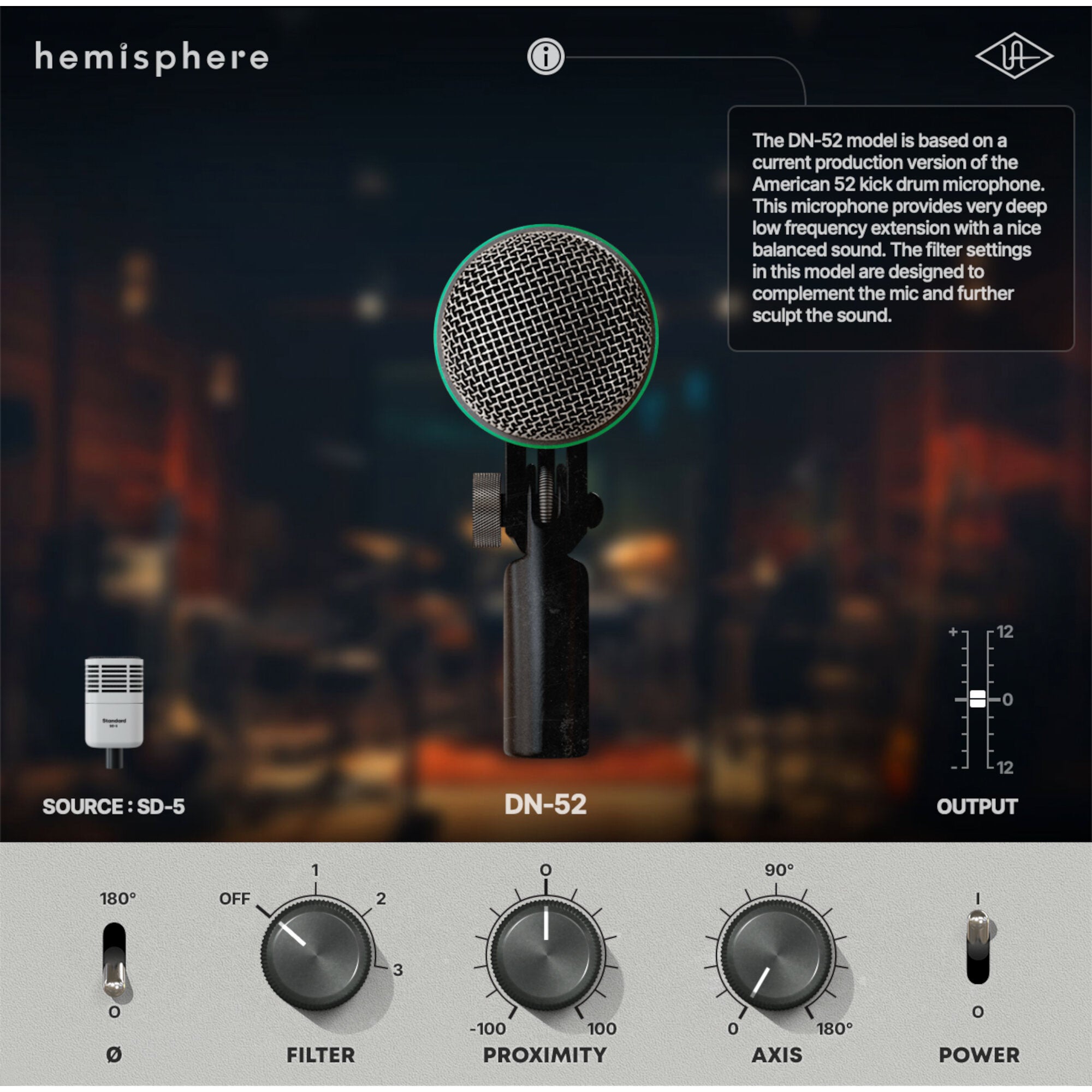 Universal Audio SD-5 bassdrum microfoon