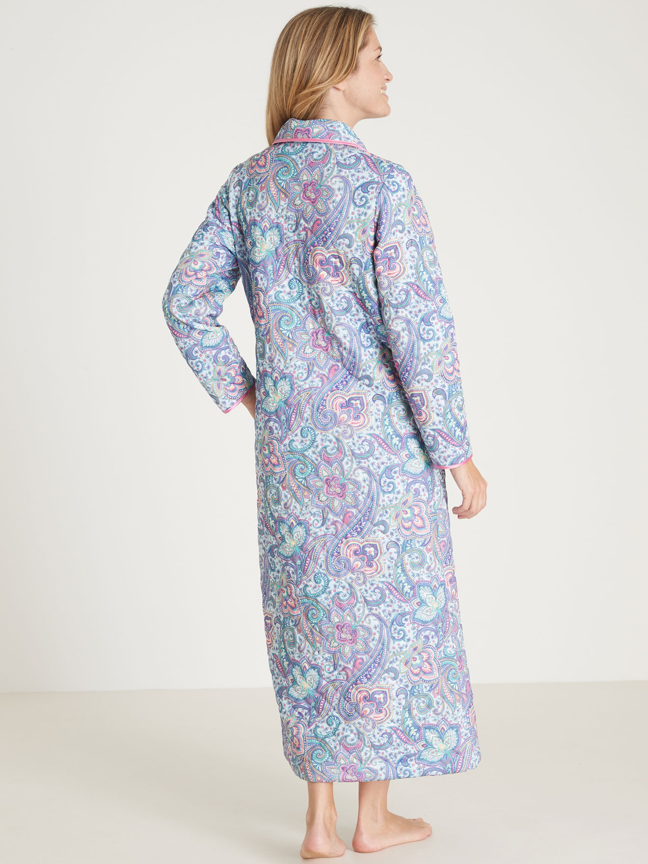 Robe de chambre classique matelassée
