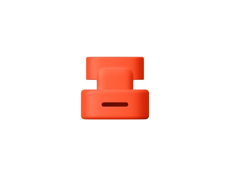 Logitech Eingabestift Crayon Grau/Orange Kinderfreundlicher Kreativ-Eingabestift für das Apple iPad