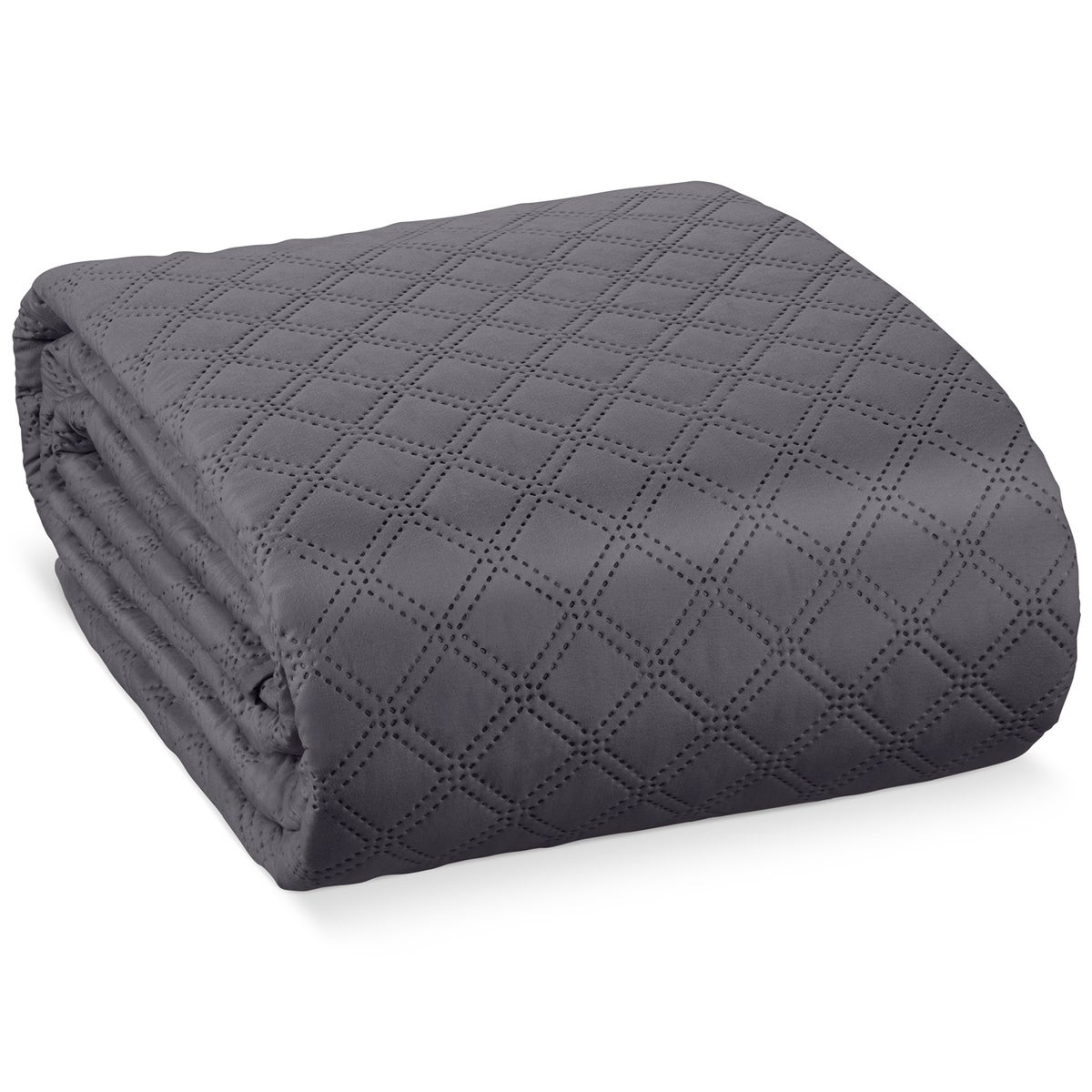 Beautissu Olivia bedsprei 240x260cm antraciet