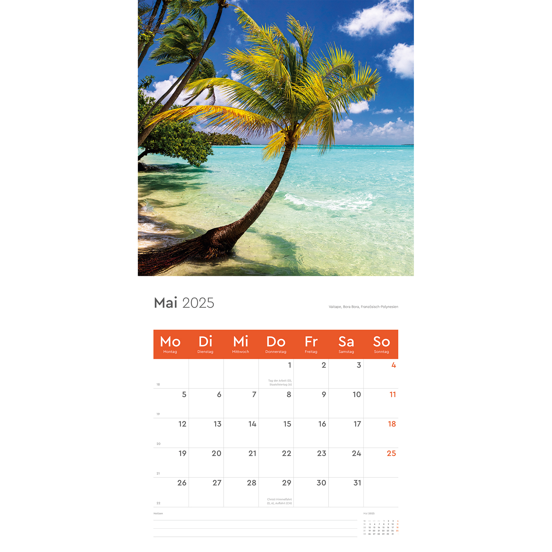 Broschürenkalender 2025 - Trauminseln - 30x30 cm