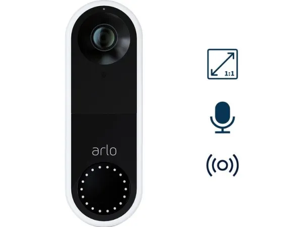 Arlo Video Doorbell - Video intercom system - trådløs (Wi-Fi) - 1 kamera(er)