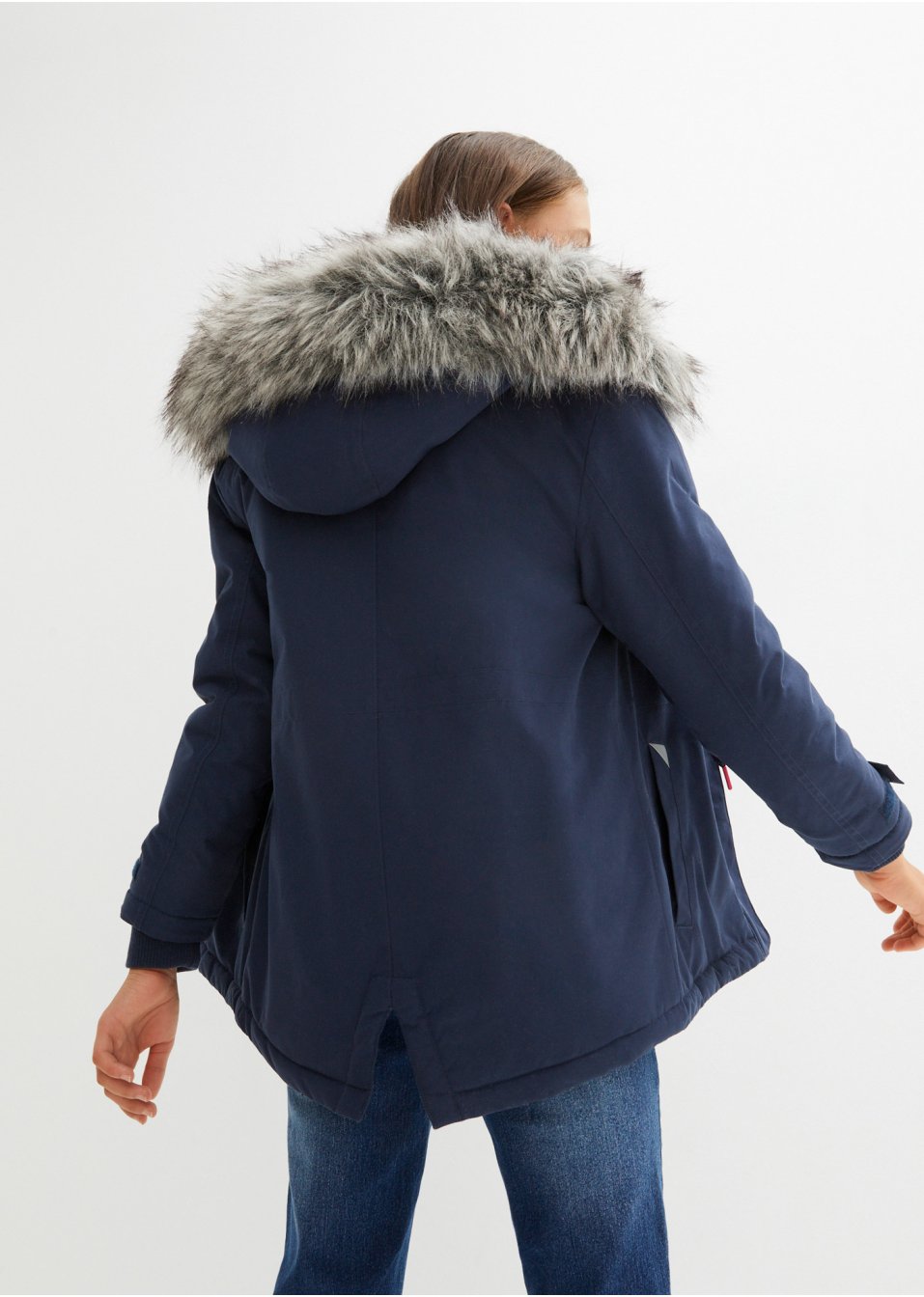 Parka hiver fille avec col synthétique