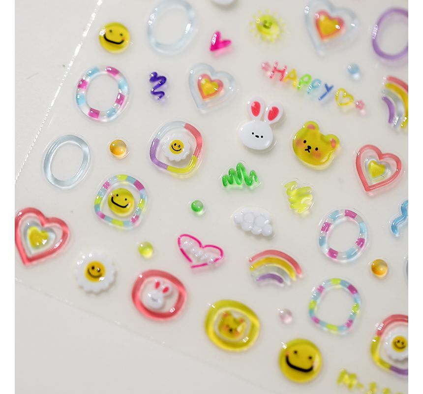 MAGICO - 3D Cartoon Nagelkunst Stickers