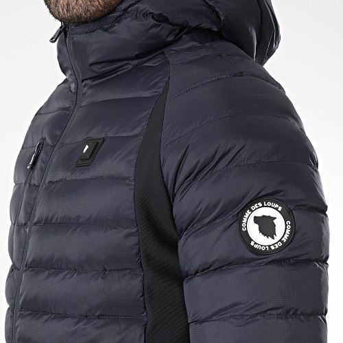 Doudoune Chauffante Capuche Meribel Bleu Marine