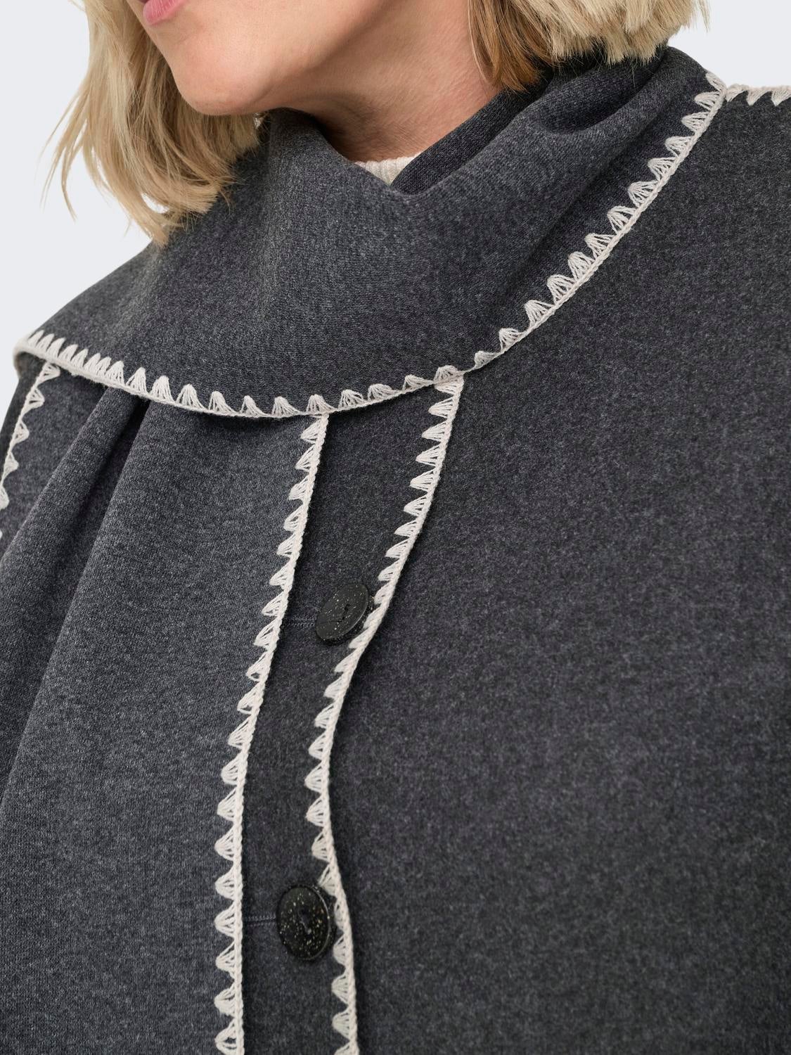 CARELBA Mantel Dark Grey Melange
