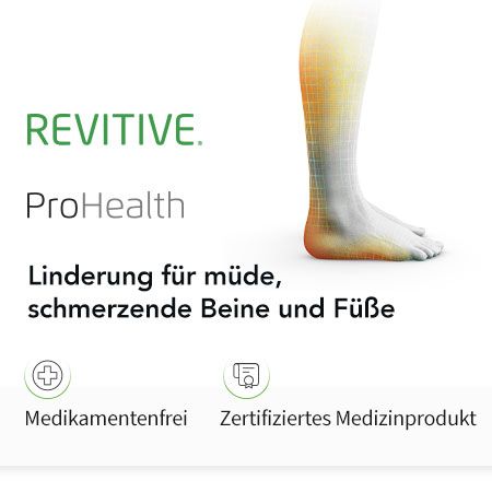 Revitive Pro Health Durchblutungs-Stimulator - bei leichten Bein-Beschwerden