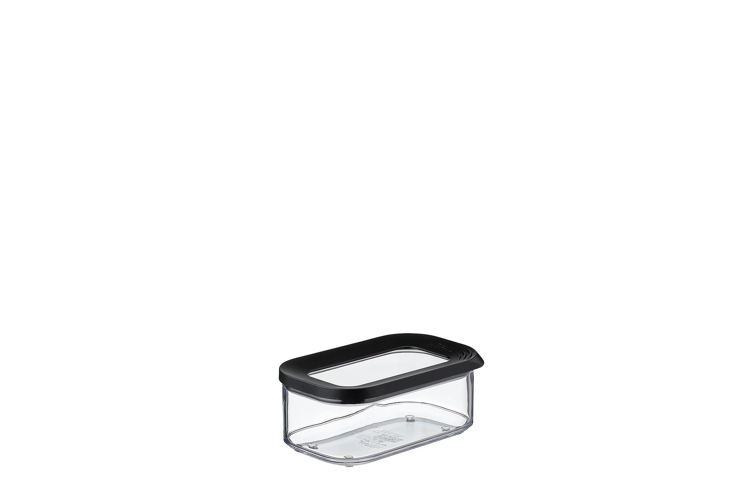 MEPAL MODULA Vorratsdose - Schwarz, Transparent / B: 14.5 cm x T: 9.0 cm x H: 6.0 cm