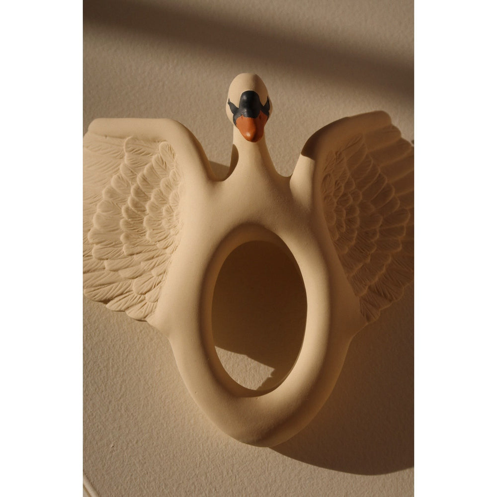 Køb Konges Sløjd Off White Teether Swan