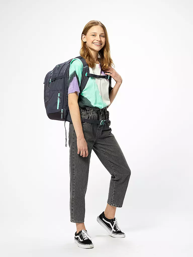SATCH Schulrucksack Satch Match Mint Phantom grau