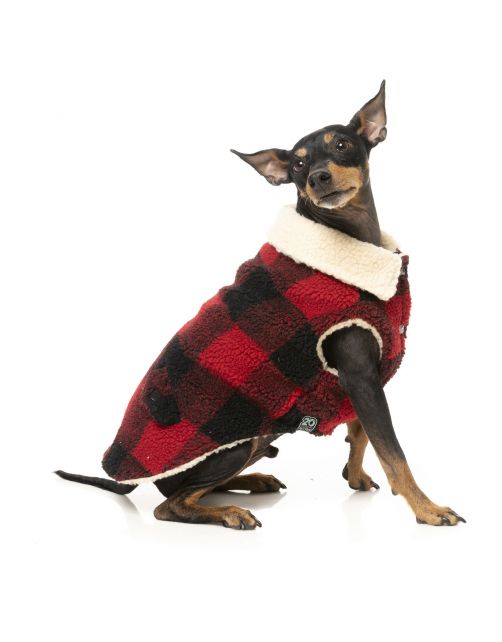 Fuzzyard The Lumberjack Rood&Zwart - Hondenkleding
