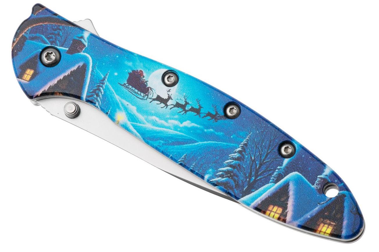 Kershaw Leek Christmas 2025 1660C25 Stonewashed 14C28N, Aluminum, Factory Special Edition zakmes, Ken Onion design