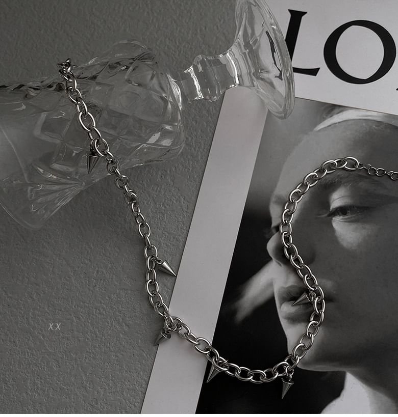 Lilafey - Stud roestvrijstalen choker