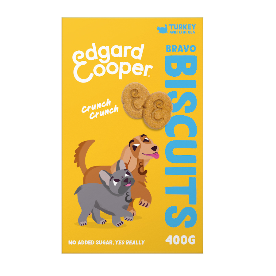 Biscoitos de peru para cães Edgard & Cooper