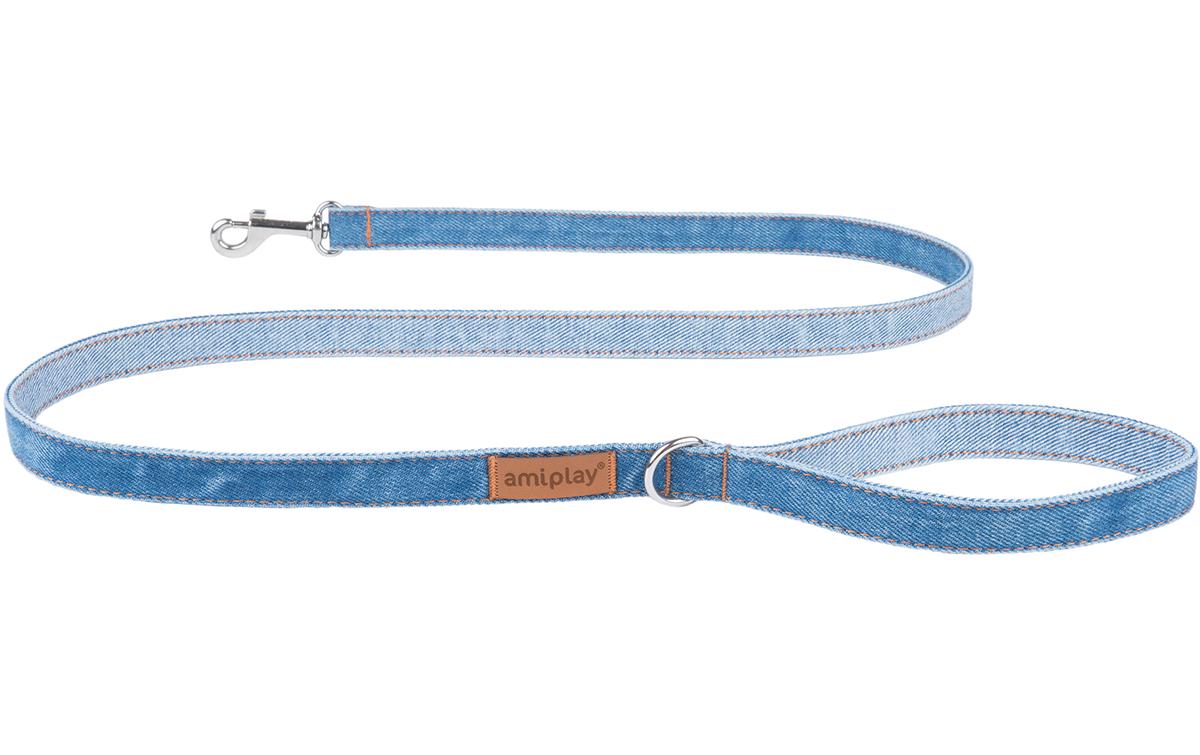 Hundeleine Denim, 1.4 m, HellblauFührleine für den täglichen Gebrauch (Grösse: S)