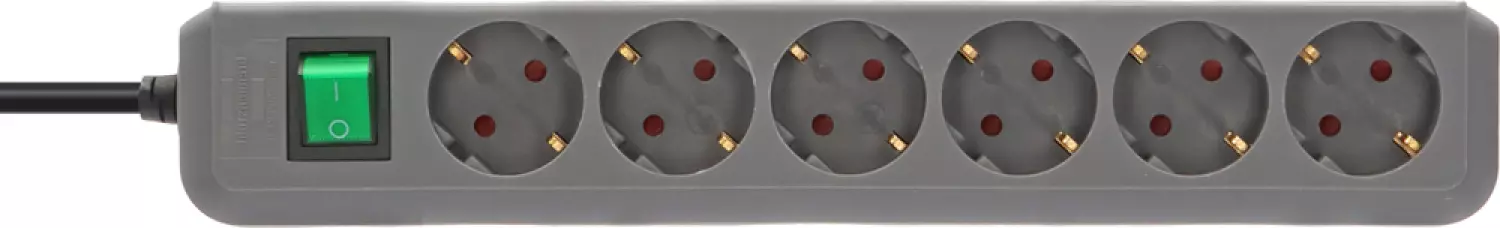 Brennenstuhl 1159540015 6 Voudige stekkerdoos met schakelaar - 1,5m x 34cm