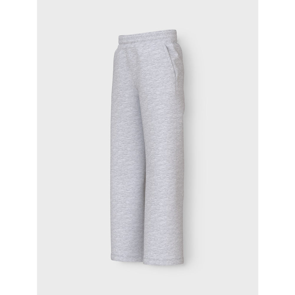 Køb Name It Light Grey Melange Mille Straight Sweatpants Noos