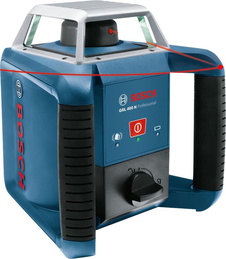 Bosch Professional GRL 400 H Rotatielaser Rood   Laserontvanger LR 1   BT152 HD Statief   GR2400 Meetlat in koffer - 06159940JY