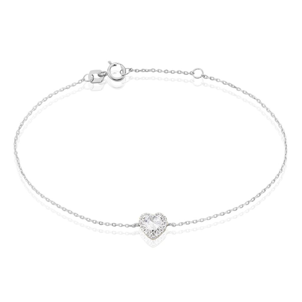 Bracelet Dari Or Blanc Oxyde De Zirconium