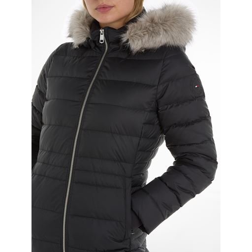 Tommy Hilfiger Tyra Down Maxi Jakke, Sort, XS