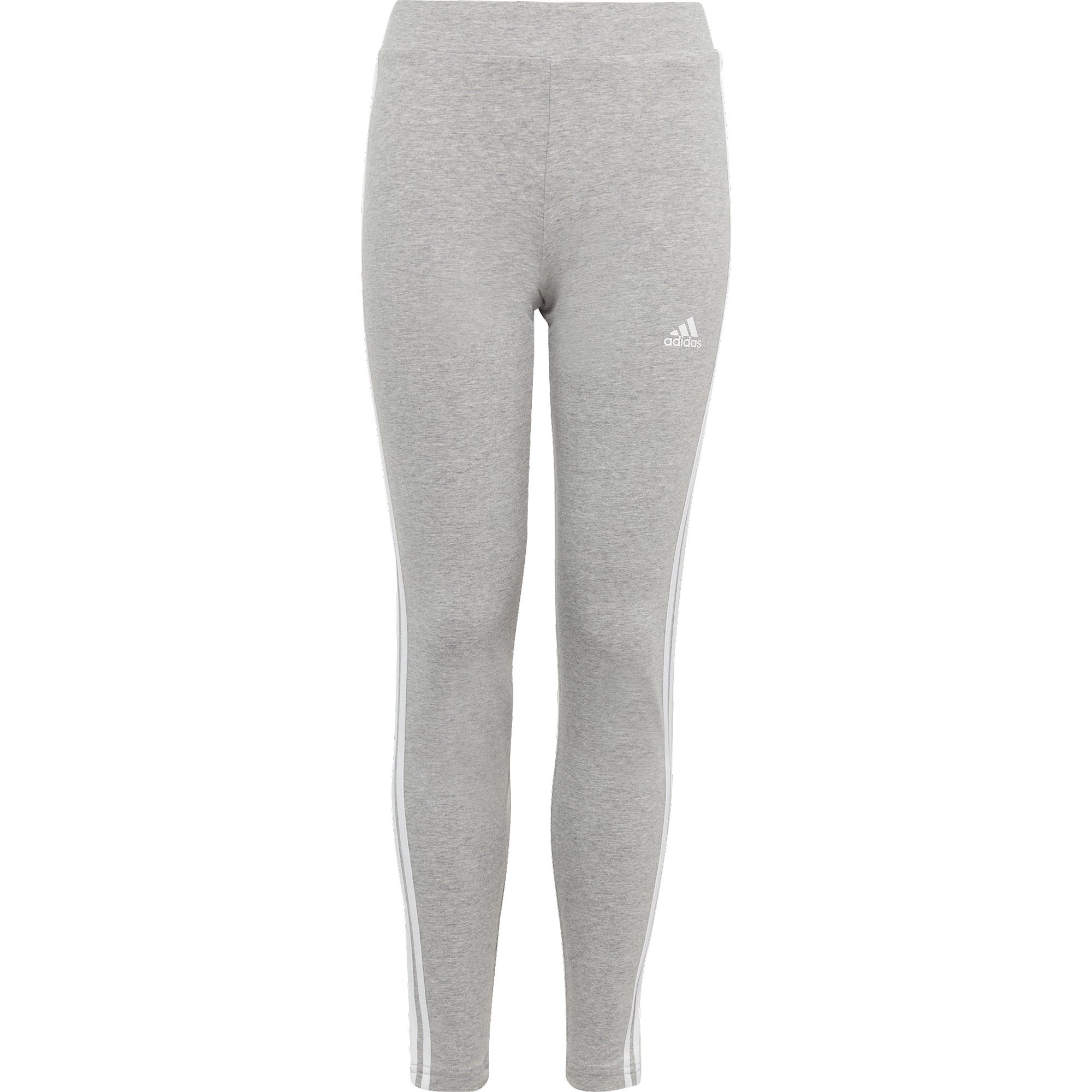 adidas Essentials 3-Streifen Cotton Leggings Mädchen medium grey heather