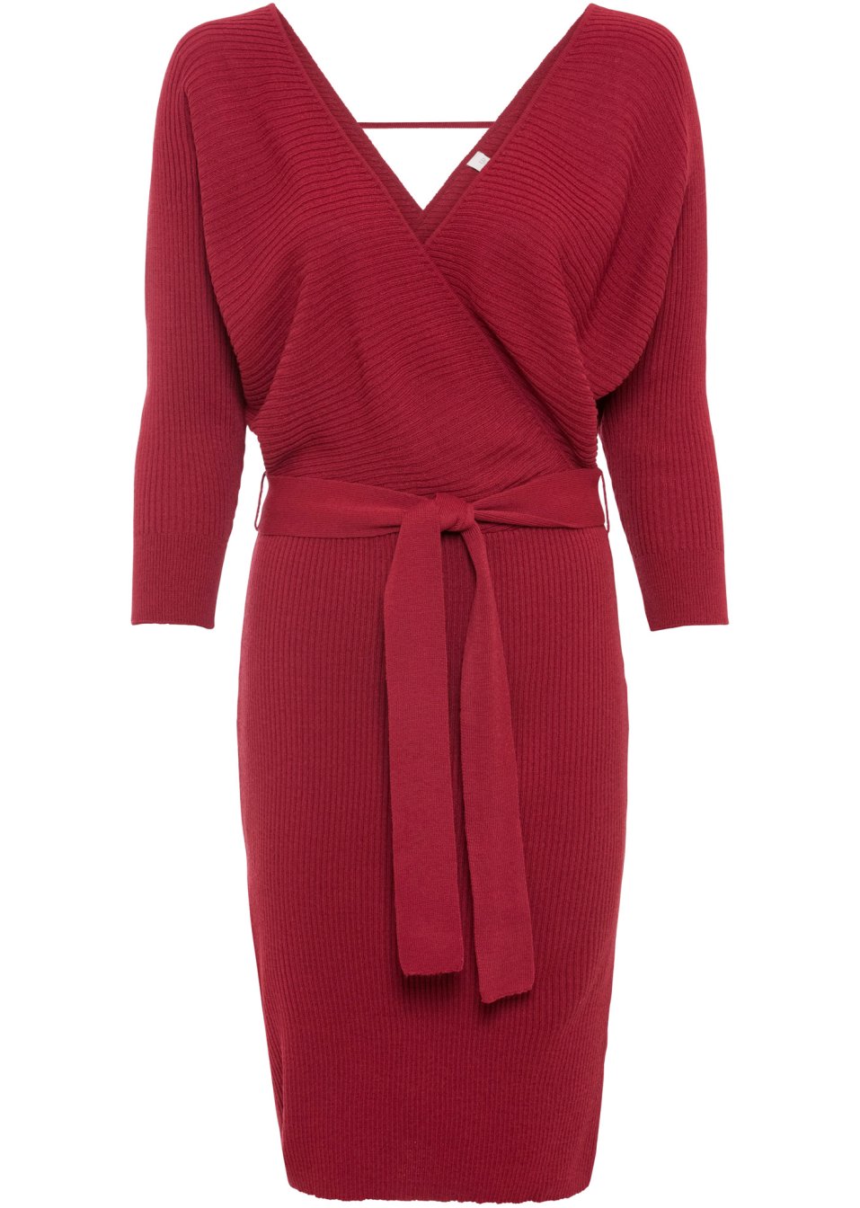 Robe en maille style cache-cœur