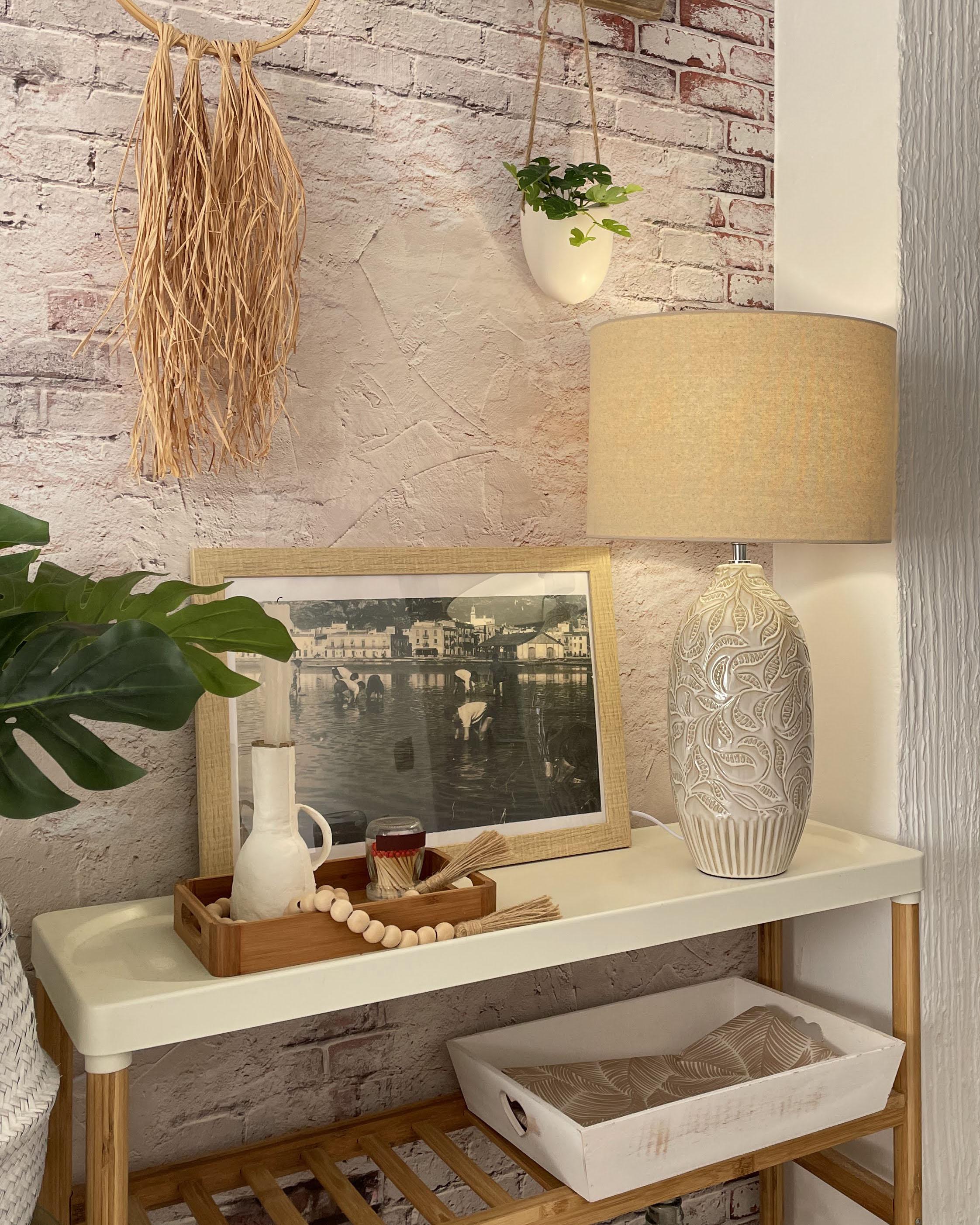 Tafellamp SALZA Keramiek Beige