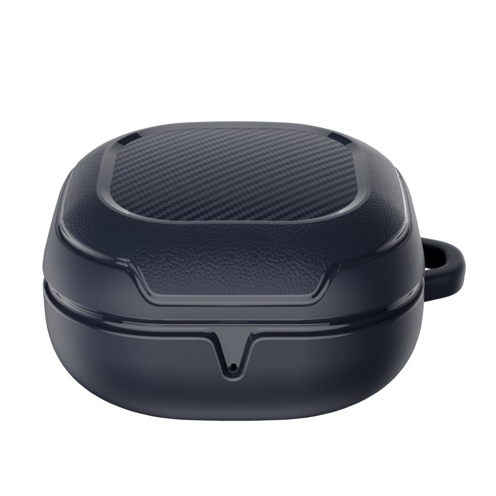 Samsung Galaxy Buds Pro / Buds Live Hardcase Schutzhülle mit Karabinerhaken - Dunkelblau