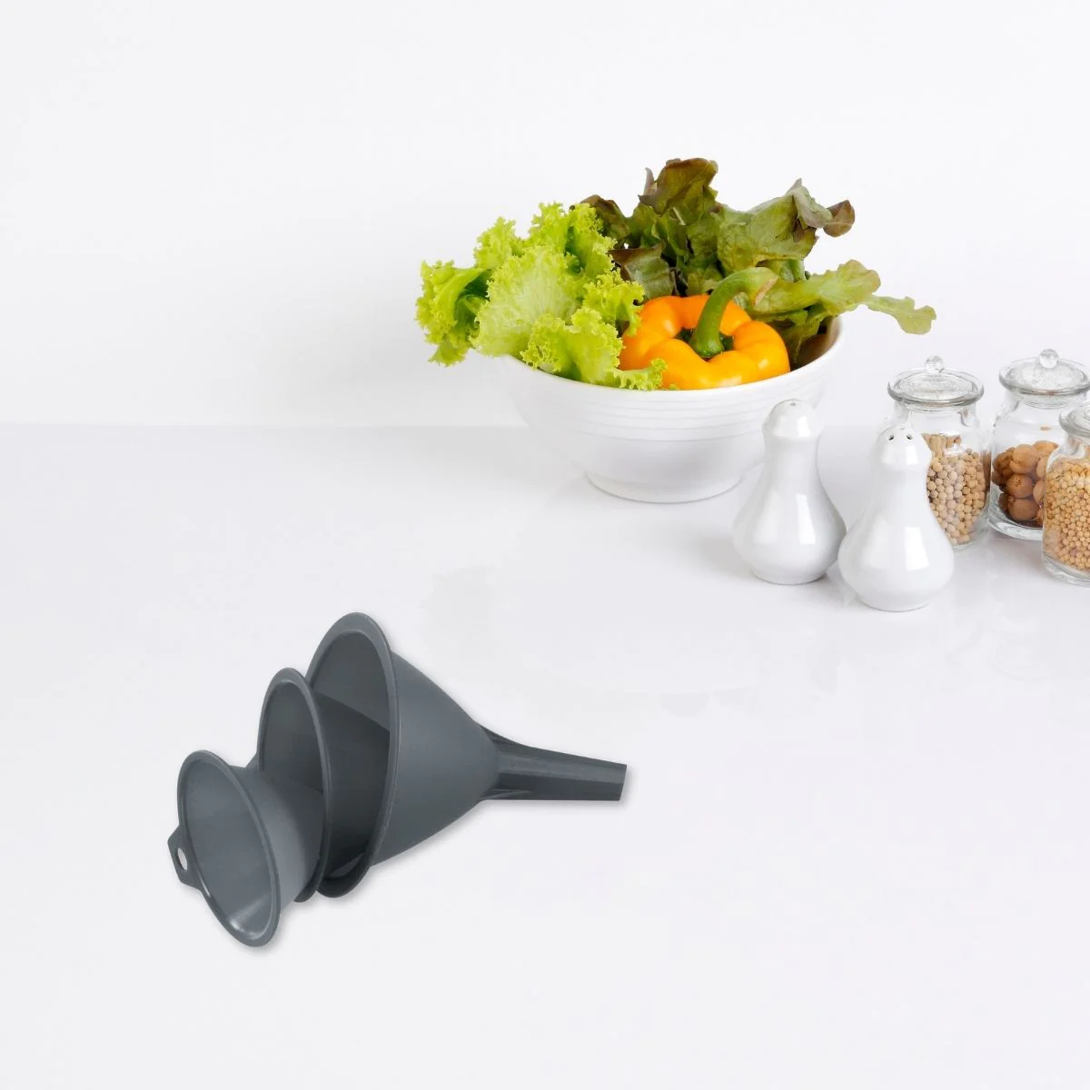 Lot de 3 entonnoirs en plastique Fackelmann