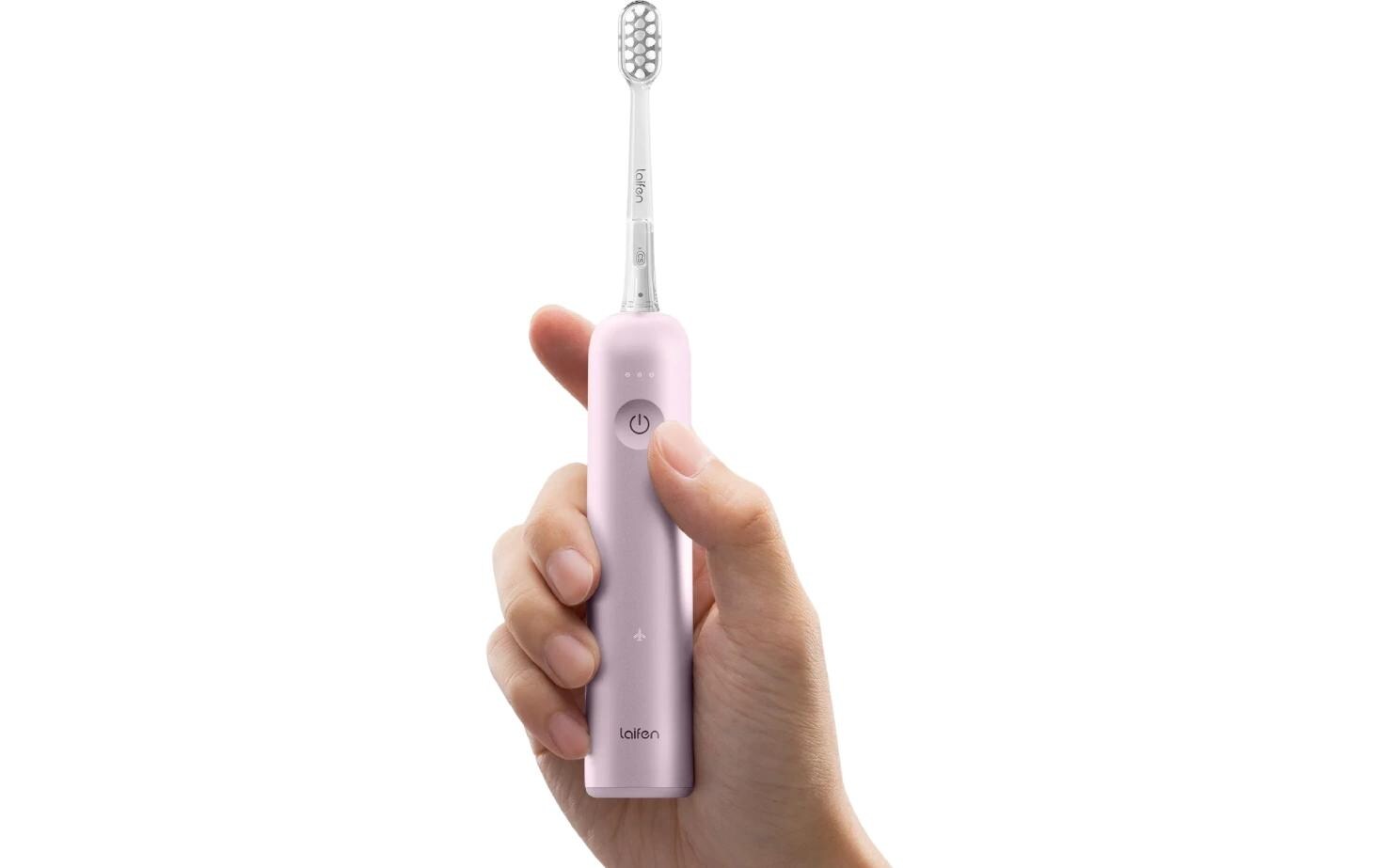 Schallzahnbürste Wave Aluminium PinkElektrische Zahnbürste mit Oszillation und Vibration