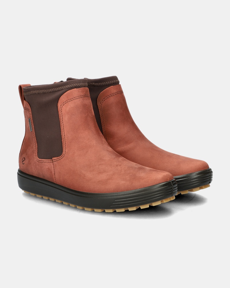 Ecco Soft 7 Tred Enkellaarsjes  - bruin