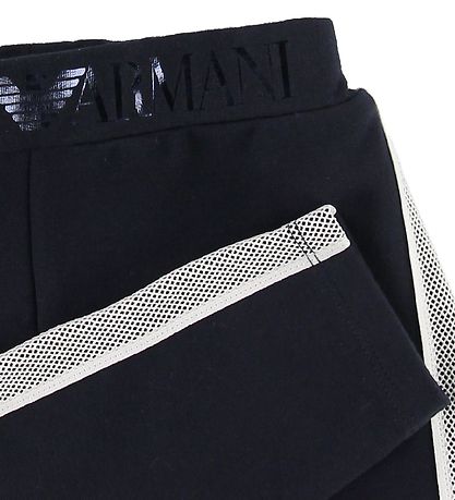 Emporio Armani Leggings - Navy/Hvid
