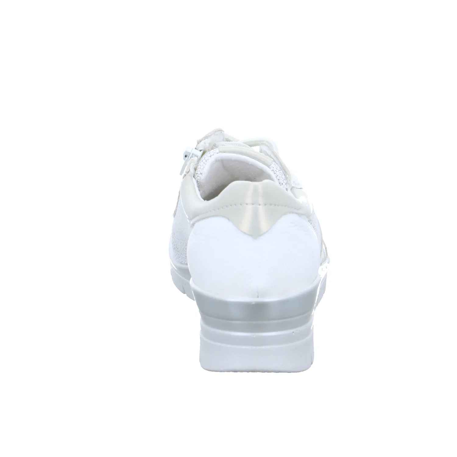VAN DER LAAN Comfort-Schnürer Weiss Leder  