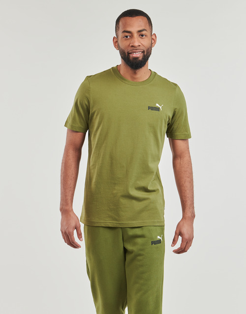 Puma - ESS+ 2 COL SMALL LOGO TEE - Kaki