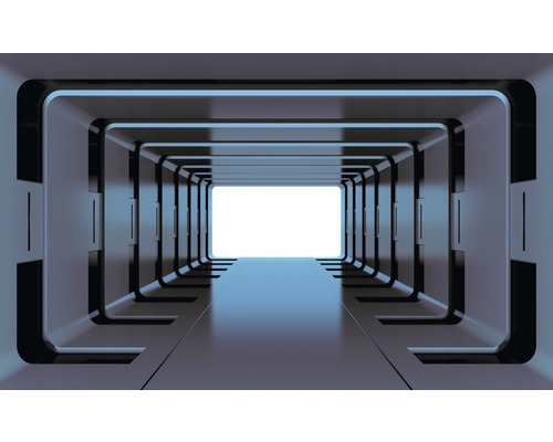 Vliesbehang 2799 VEXXL Tunnel 3D blauw 3-delige set 312 x 219 cm