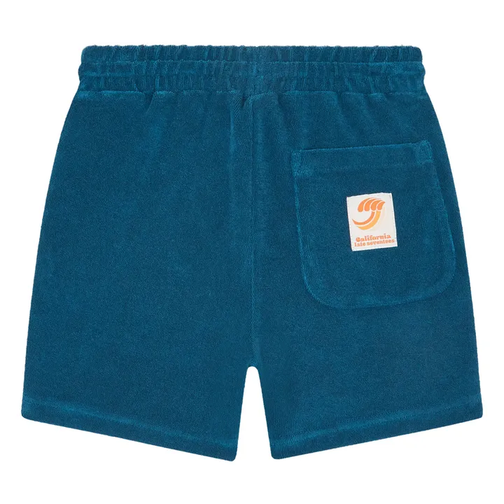 Hundred Pieces Short Éponge Coton Bio | Bleu nuit