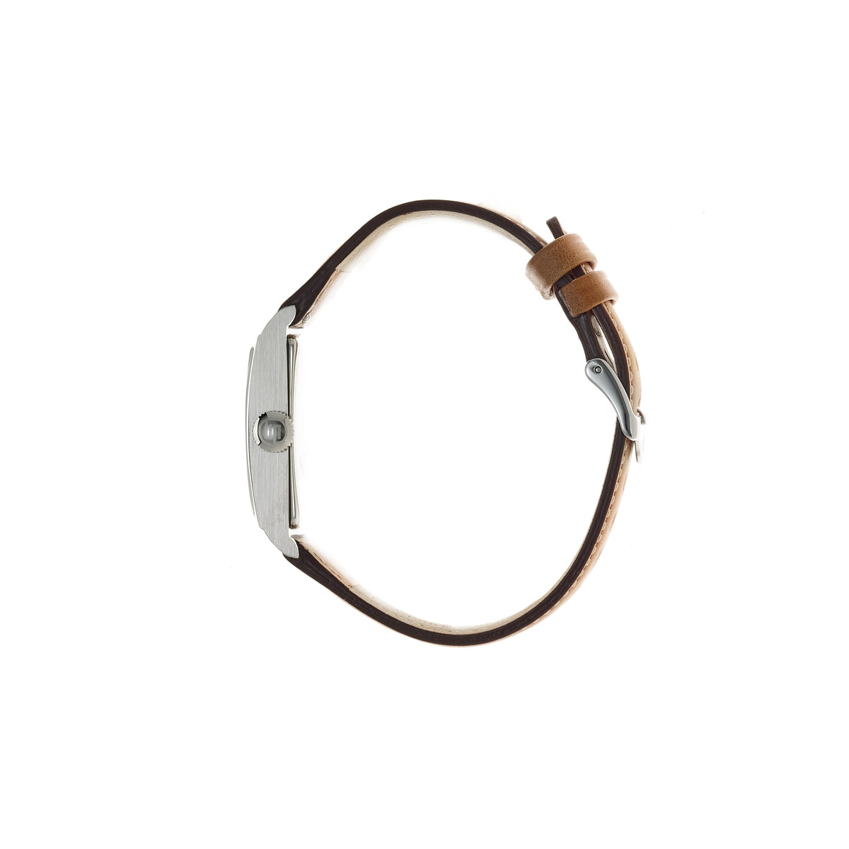 Montre Lip homme acier cuir marron