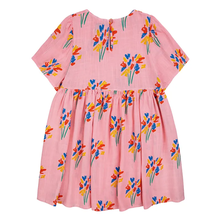 Bobo Choses Robe Manches Ballon Feux d'Artifices | Rose