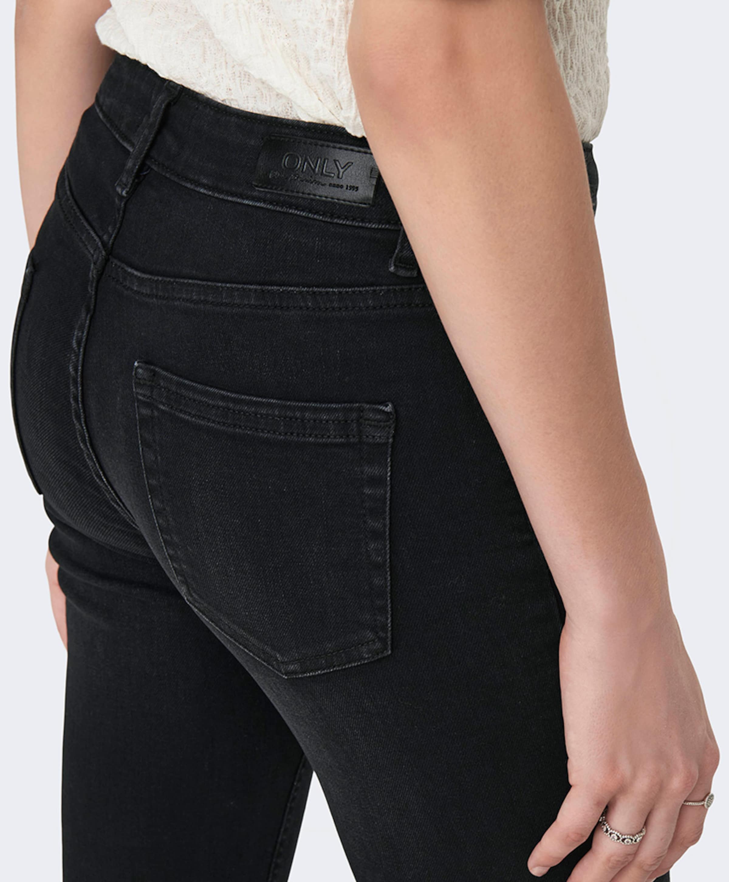 Only ONLBLUSH MID FLARED DNM zwart