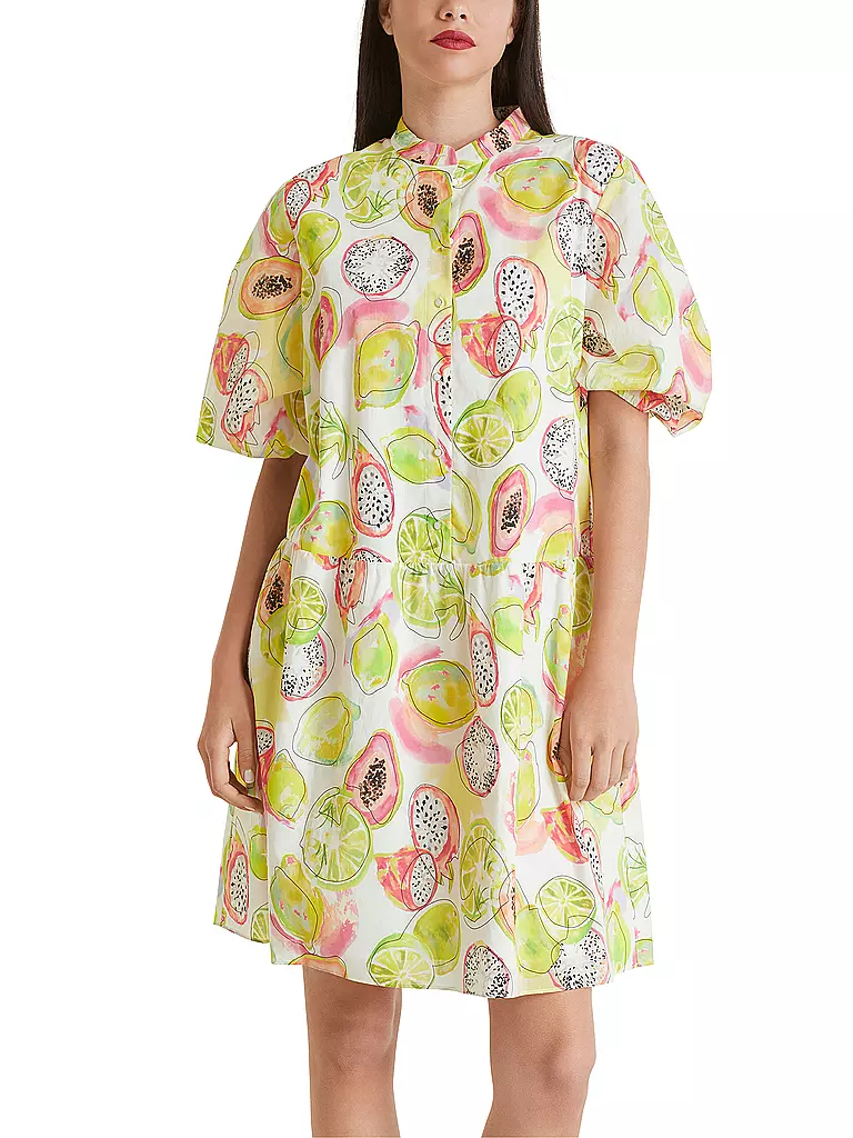 MARC CAIN Hemdblusenkleid gelb
