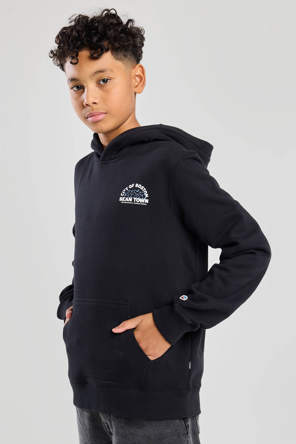 America Today hoodie zwart