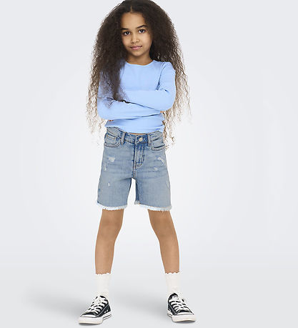 Kids Only Shorts - Kochpam - Light Blue Denim